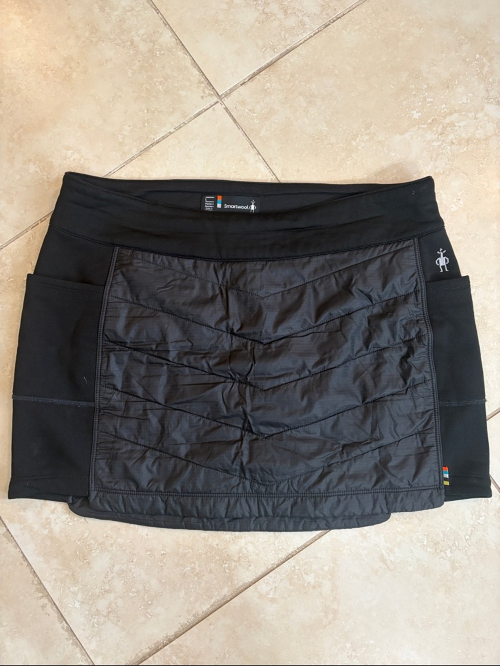 Smartwool Black Quilted Panel Active Skirt